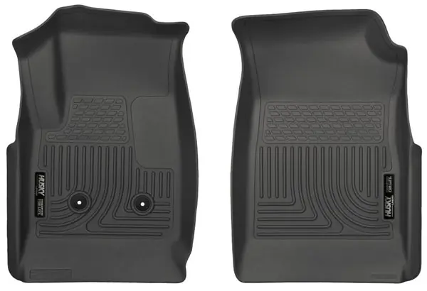 Modern Husky Liners 15 Colorado Crew Cab/Ext Cab WeatherBeater Black Front Floor Liner