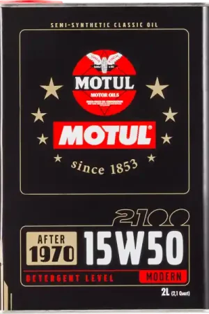 Hot Picks Motul 15W50 Classic 2100 Oil - 10x2L