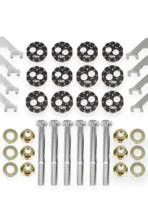 Certified BMR 97-04 Chevrolet Corvette C5 Upper & Lower Control Arms Camber Bolt & Stud Kit - Bare