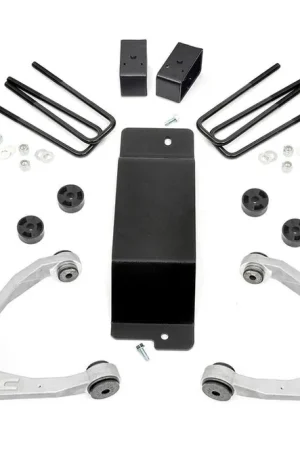 Latest 3.5 Inch Suspension Lift Kit w/Upper Control Arms N3 Struts & Shocks 07-13 Silverado/Sierra 1500 4WD Rough Country