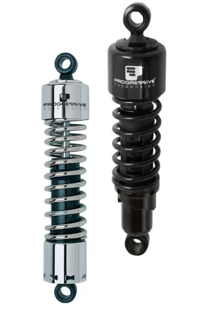 Progressive Cruiser 412 Series Shocks 14.25in - Chrome Money Back Guarantee