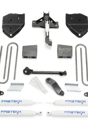 Top Pick Fabtech 17-21 Ford F250/F350 4WD Gas 4in Basic Sys w/Perf Shks