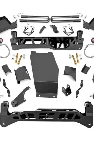 Direct From Factory 7 Inch Suspension Lift Kit Vertex/V2 14-18 Silverado/Sierra 1500 4WD Aluminum/Stamped Steel Rough Country