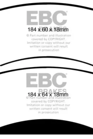 Money Back Guarantee EBC 09-14 Cadillac Escalade 6.0 Hybrid Extra Duty Front Brake Pads
