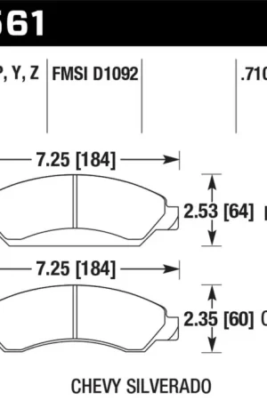 Hawk 07 Chevy Tahoe LTZ Front LTS Brake Pads Today Only