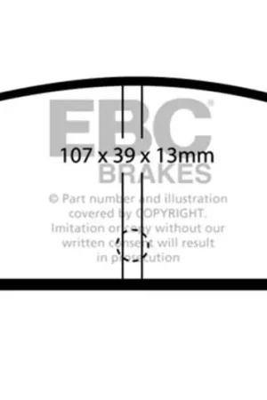 Shop Now EBC 86-89 Mazda RX7 2.4 (1.3 Rotary)(Vented Rear Rotors) Bluestuff Rear Brake Pads