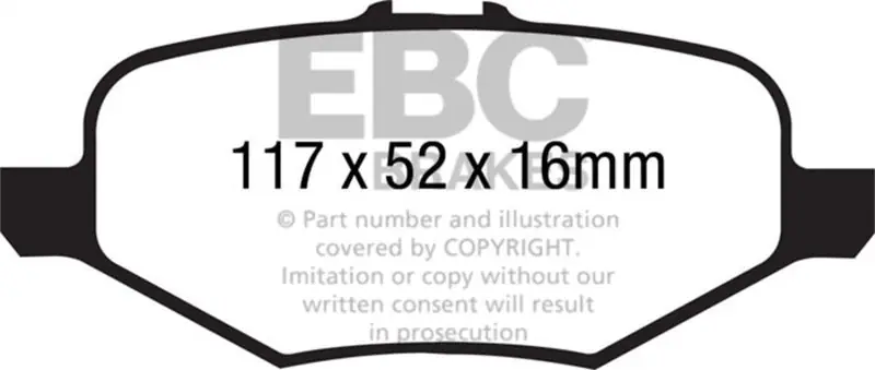 EBC 13+ Ford Explorer 3.5 Twin Turbo 4WD Greenstuff Rear Brake Pads Money Back Guarantee