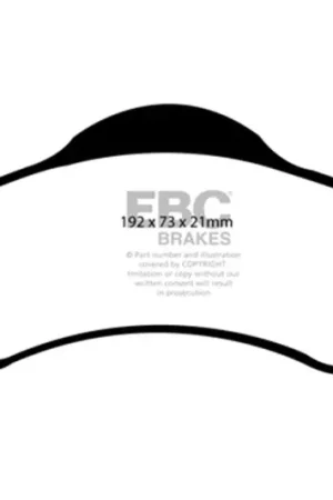 Cheap EBC 00-02 Dodge Dakota 2WD 2.5 Greenstuff Front Brake Pads