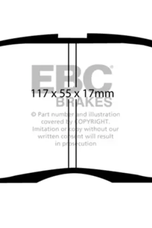 Save Now EBC 98-02 Chevrolet Prism 1.8 Yellowstuff Front Brake Pads