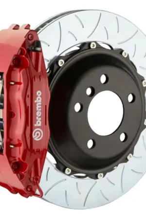 Brembo 01-07 C-Class/Includ. AMG Front GT BBK 4 Piston Cast 2pc 355x32 2pc Rotor Slotted Type3-Red Best Choice