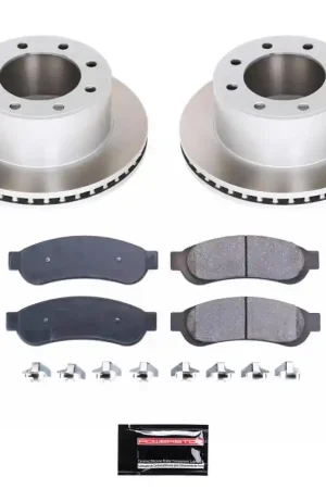 While Supplies Last Power Stop 10-12 Ford F-350 Super Duty Rear Semi-Coated Rotor Kit