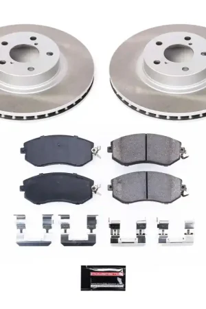 Power Stop 11-16 Subaru Impreza Front Semi-Coated Rotor Kit Special Discount