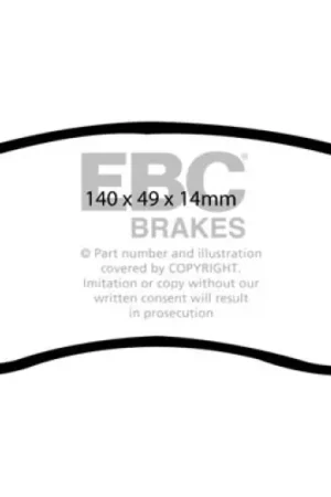 EBC 02-05 Ford Explorer 4.0 2WD Extra Duty Rear Brake Pads Top Rated