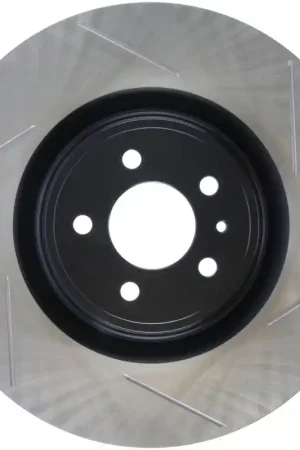 Grab Now StopTech Premium High Carbon 13-14 Ford Mustang/Shelby GT500 Left Front Disc Slotted Brake Rotor