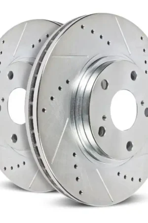 Same Day Shipping Power Stop 13-14 Ford Mustang Front Left Evolution Drilled & Slotted Rotor