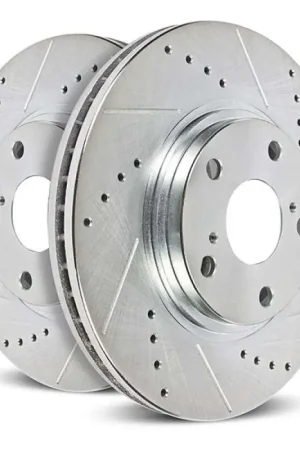 Power Stop 18-20 Land Rover Range Rover Velar Front Drilled & Slotted Rotor - Pair Bargain