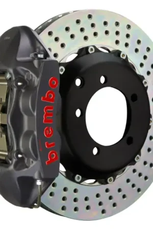 Brembo 06-09 S2000 Rear GTS BBK 4 Piston Cast 328x28 2pc Rotor Drilled-Black HA Special Discount