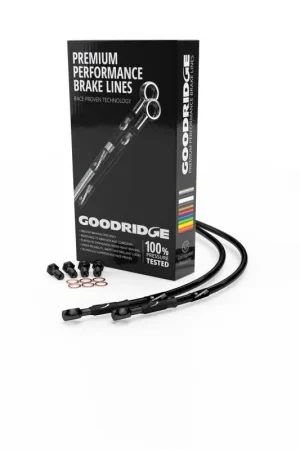 Limited Edition Goodridge 15-23 Harley-Davidson FLTRX/FLTRXS/ST Black Front Brake Line w/Black Fitting