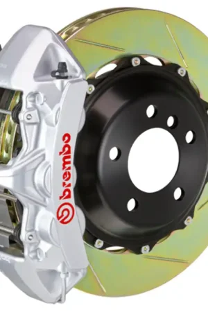 Brembo 05-08 Magnum w/V6 Engine Exc AWD Fr GT BBK 6Pis Cast 355x32 2pc Rtr Slot Type1-Silver Handmade