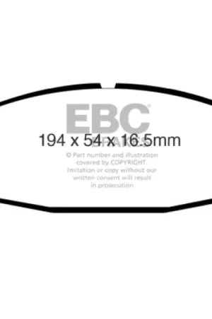 EBC 94-96 Ford Bronco 5.0 Greenstuff Front Brake Pads Affordable