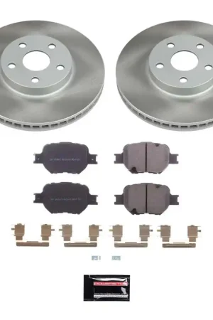 Power Stop 00-05 Toyota Celica Front Semi-Coated Rotor Kit Exclusive