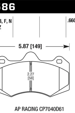 Free Shipping Hawk AP Racing CP7040 Performance Ceramic Street Brake Pads