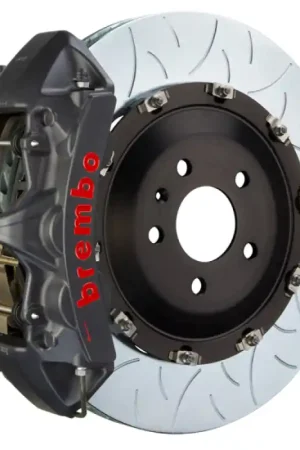 Shop Now Brembo 09-16 Panamera/S/4S/Turbo Fr GTS BBK 6 Piston Cast 405x34 2pc Rotor Slotted Type3-Black HA