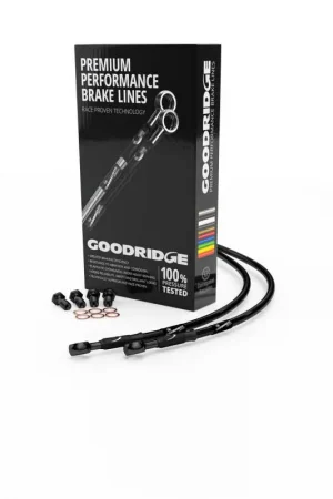 Trending Goodridge 00-05 Harley-Davidson FXD/C Black Front Brake Line w/Black Fitting