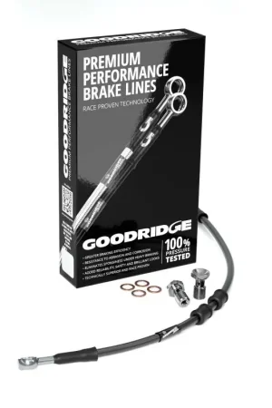 Goodridge 08-11 HD FXCW/FXCWC +4in Black Brake Line Kit w/Stainless Steel Fittings Shop Now