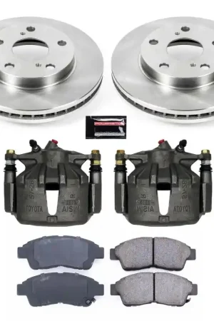 Power Stop 92-01 Toyota Camry Front Autospecialty Brake Kit w/Calipers Worldwide Shipping