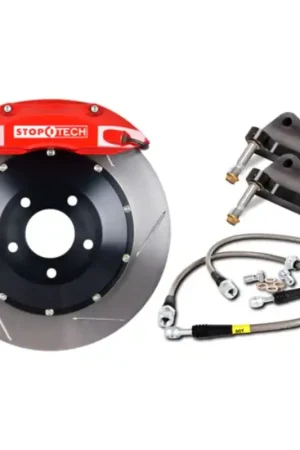 StopTech 03-05 350z (non-track) / 03-08 350z / 02-04 Infiniti G35 Track Rear BBK w/ Red ST-22 Calipe Weekend Sale