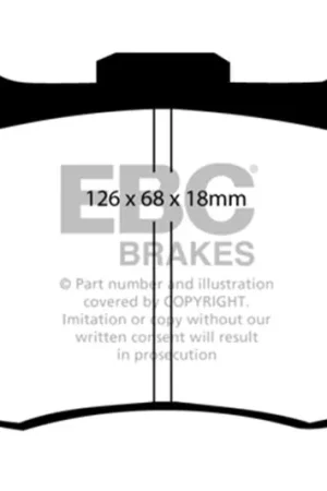 One Day Deal EBC 92-97 Land Rover Defender Greenstuff Front Brake Pads