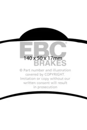 Weekend Sale EBC 99-02 Jeep Grand Cherokee 4.0 (ATE) Ultimax2 Rear Brake Pads