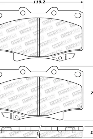 StopTech Street Brake Pads - Front/Rear Money Back Guarantee