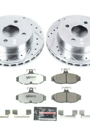 In Demand Power Stop 1993 Ford Mustang Rear Z26 Street Warrior Brake Kit
