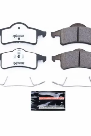 Power Stop 99-04 Jeep Grand Cherokee Rear Z26 Extreme Street Brake Pads w/Hardware Buy Today