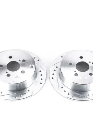 Time-Limited Power Stop 03-06 Pontiac Vibe Rear Evolution Drilled & Slotted Rotors - Pair