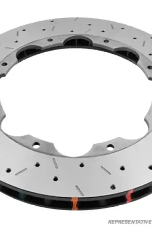 One Day Deal DBA 11-13 Ford Mustang GT 5.0L (V8) 5000 Series Drilled and Slotted Front Replacement Rotor