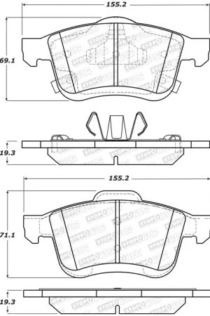Free Returns StopTech Street Brake Pads - Front/Rear