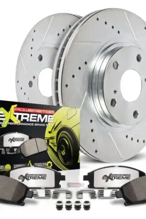Power Stop 14-15 Lexus IS250 Rear Z26 Street Warrior Brake Kit Top Pick