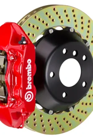 Editor’s Pick Brembo 18+ Wrangler 2-Door/Wrangler 4-Door Rear GT BBK 4 Piston Cast 380x28 2pc Rotor Drilled-Red