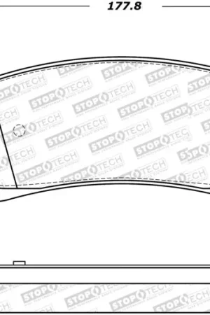 StopTech Street Select Brake Pads - Front Worldwide Shipping