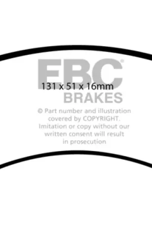 EBC 01-04 Mazda Protege 2.0 (Rear Drums) Ultimax2 Front Brake Pads Grab Now