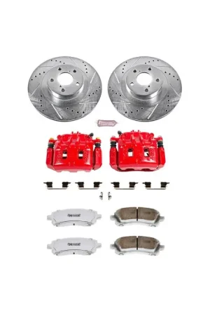 Power Stop 02-03 Subaru Impreza Front Z26 Street Warrior Brake Kit w/Calipers Grab Now