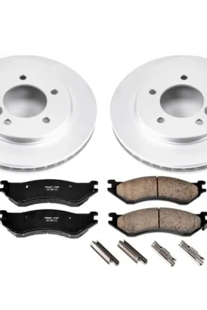 Power Stop 97-02 Ford Expedition Front Z17 Evolution Geomet Coated Brake Kit Modern