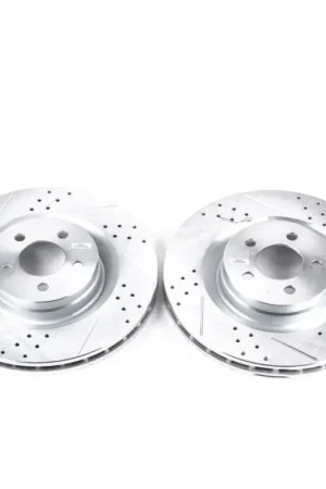 Save Now Power Stop 05-10 Chrysler 300 Front Evolution Drilled & Slotted Rotors - Pair