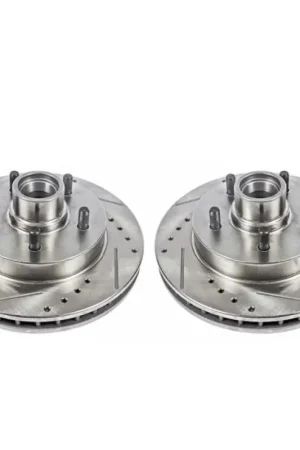 Power Stop 95-99 Chevrolet C1500 Front Evolution Drilled & Slotted Rotors - Pair Deal