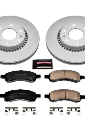 Top Pick Power Stop 06-07 Buick Rainier Front Z17 Evolution Geomet Coated Brake Kit