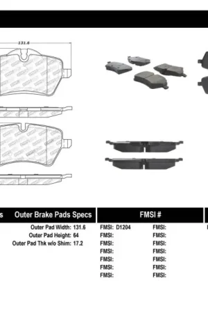 StopTech Performance 06-09 Mini Cooper/Cooper S Front Brake Pads Place Order