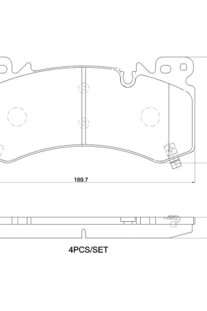 Brembo OE 21-24 Cadillac Escalade/Suburban/23-24 Chevy Silverado 1500 Ceramic Brake Pad - Front Mega Sale